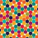 Replacement playset tarp featuring a polka dot pattern