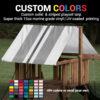 Custom Stripe Playset Tarp-0067: 3 Color, 7 Stripes